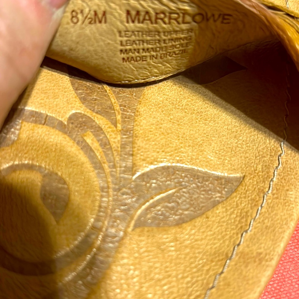 NWT⭐️NURTURE🌻LEATHER “Marrlowe” SANDALS Size 8.5🤎Color: Parker Tan - Picture 9 of 12